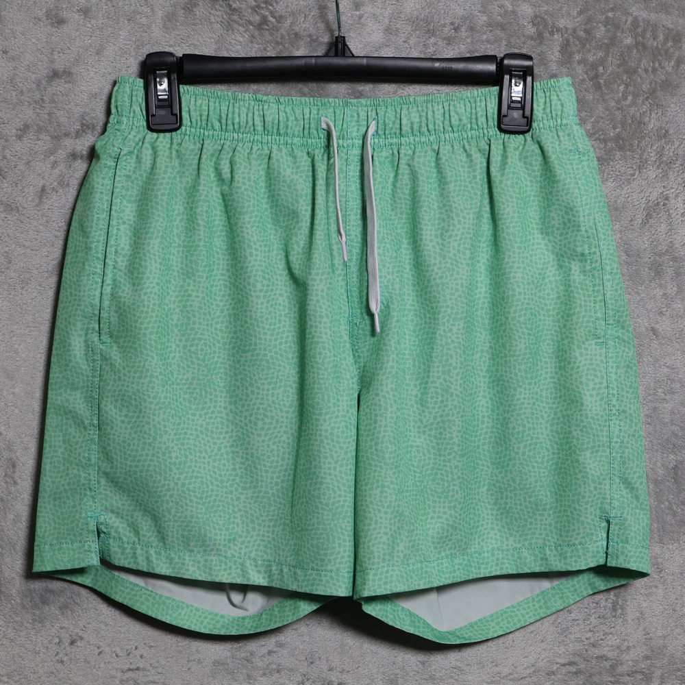 Bearbottom Swim Trunks Mens Medium Green Shorts Lined 5.5 Inch Inseam Beach